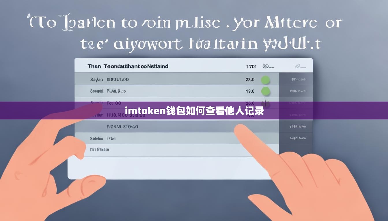 imtoken钱包如何查看他人记录