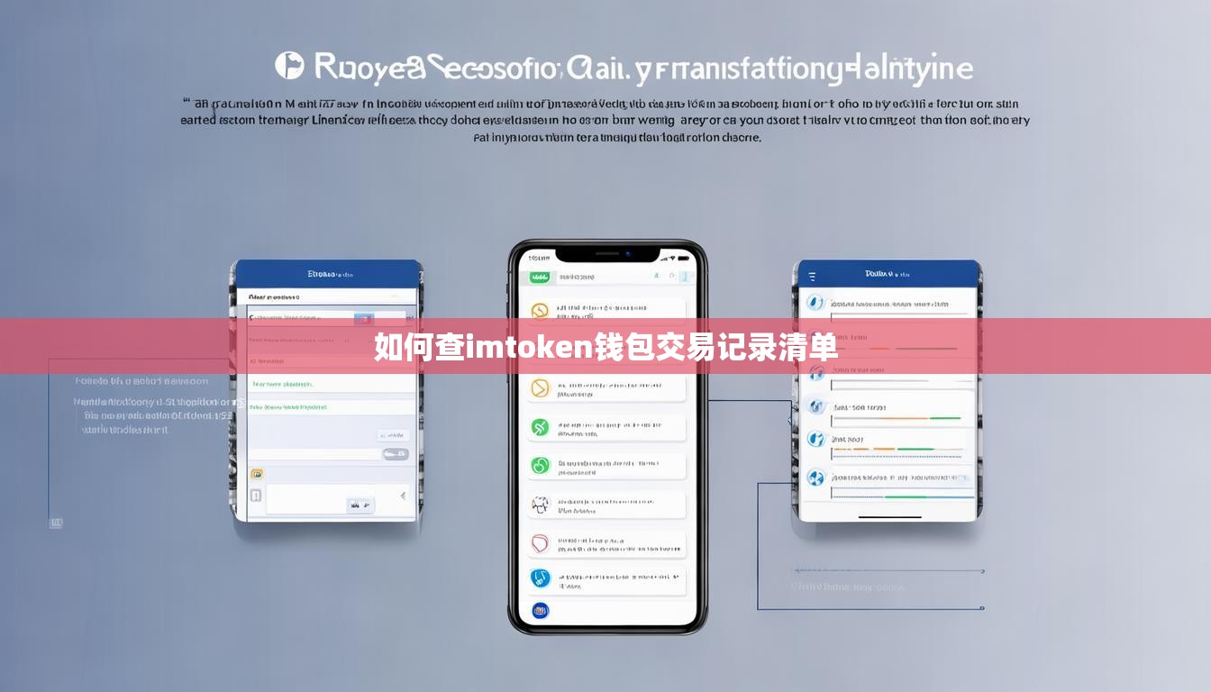 如何查imtoken钱包交易记录清单